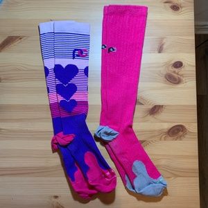 2 Pairs of Marathon Style Pro Compression Compression Socks (20-30mmHg)